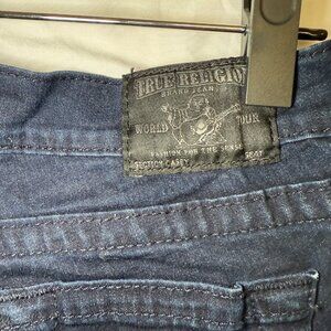 True Religion CASEY SKINNY WOMENS JEAN size 29/US8 Dark Blue Low Rise Y2K